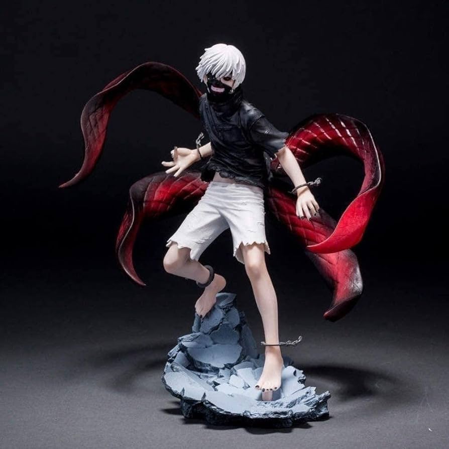 Anime Tokyo Ghoul Ken Kaneki Action Figure Awakening Ver. Toy Doll Statue 3D Model-Height 23 Anime Fan Lovers Desktop Decoration Gift